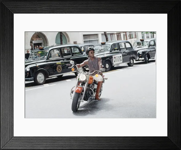 Framed Print : British boxer Chris Eubank attending a press conference in Aldwych, London Framed Print : British boxer Chris Eubank attending a press conference in Aldwych, London
