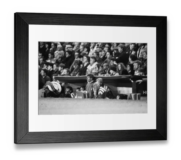 Framed Print : English League Division One match at Anfield. Liverpool 2 v Wimbledon 3