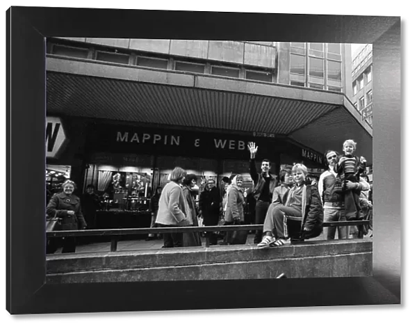 Father Christmas Tours Birmingham City Centre, 8th December 1979. Mappin & Webb