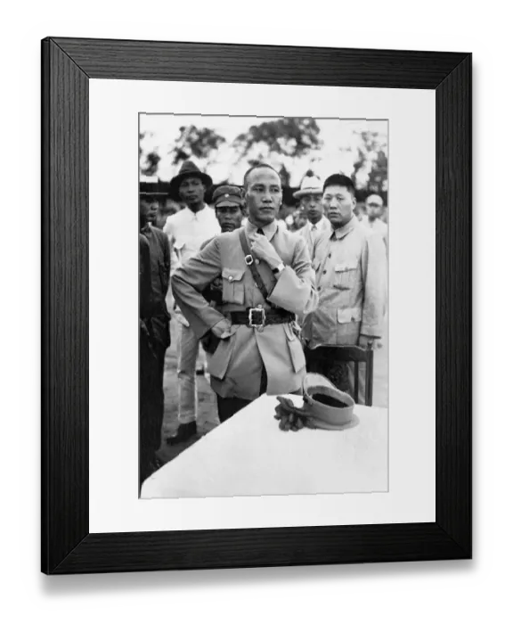 Framed Print : General Chiang Kai Shek, Commander in chief of Nanking Gpvernment Forces
