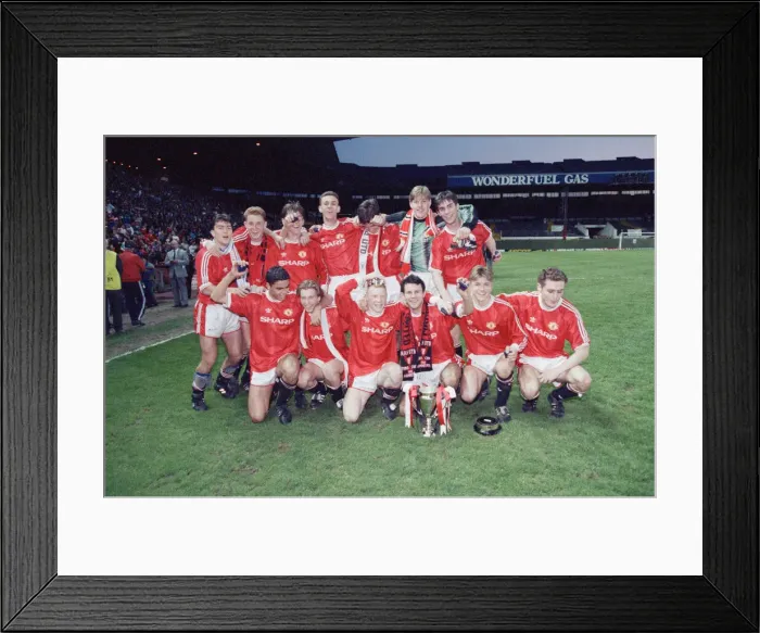 Framed Print : FA Youth Cup Final Second Leg match at Old Trafford. Manchester United 3 v Crystal