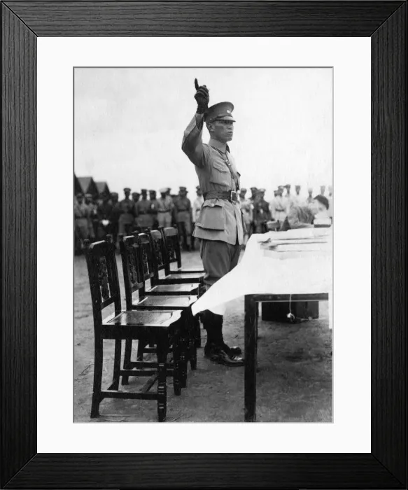 Framed Print : General Chiang Kai Shek, Commander in chief of Nanking Gpvernment Forces Framed Print : General Chiang Kai Shek, Commander in chief of Nanking Gpvernment Forces