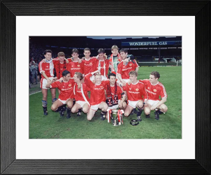 Framed Print : FA Youth Cup Final Second Leg match at Old Trafford. Manchester United 3 v Crystal Framed Print : FA Youth Cup Final Second Leg match at Old Trafford. Manchester United 3 v Crystal