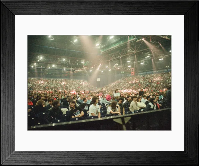 Framed Print : Status Quo in concert at the NEC in Birmingham, 11th December 1990. Our Picture Shows Framed Print : Status Quo in concert at the NEC in Birmingham, 11th December 1990. Our Picture Shows