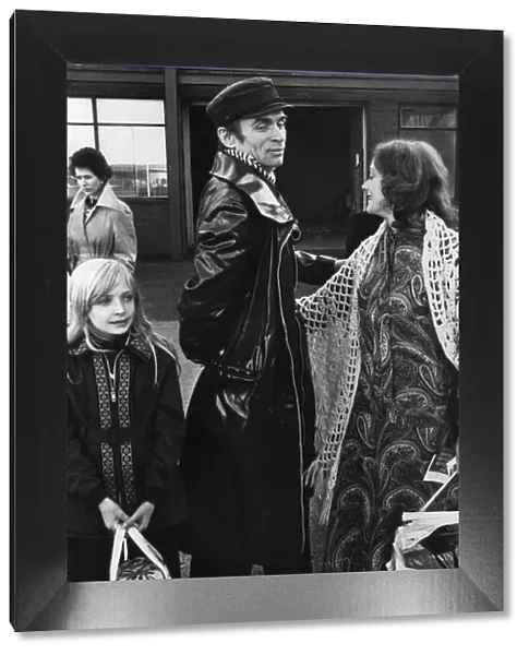 Rudolf Nureyev, pictured at Glasgow Airport, leaving with the Scottish Theatre Ballet