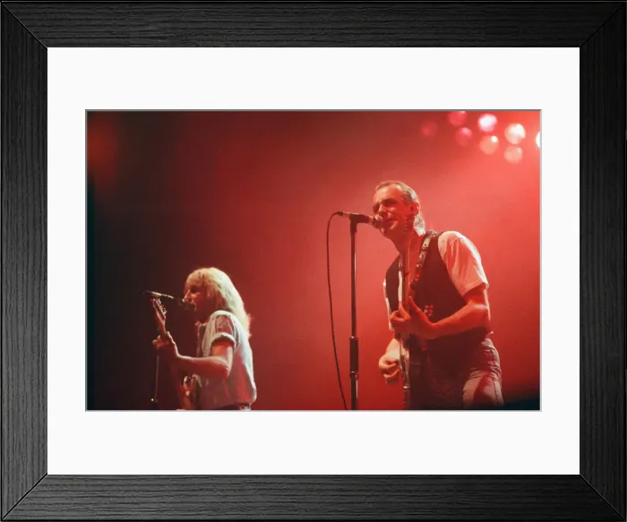 Framed Print : Status Quo in concert at the NEC in Birmingham, 11th December 1990. Our Picture Shows Framed Print : Status Quo in concert at the NEC in Birmingham, 11th December 1990. Our Picture Shows