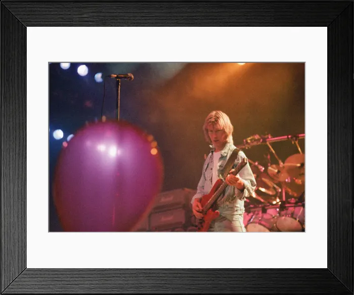 Framed Print : Status Quo in concert at the NEC in Birmingham, 11th December 1990. Our Picture Shows Framed Print : Status Quo in concert at the NEC in Birmingham, 11th December 1990. Our Picture Shows