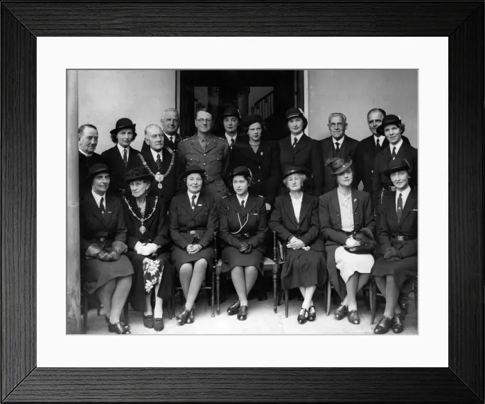 Framed Print : Princess Elizabeth in Wales. 4th June 1945 Framed Print : Princess Elizabeth in Wales. 4th June 1945