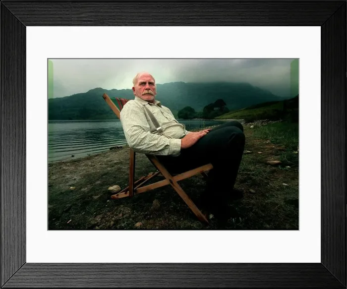 Framed Print : ACTOR JAMES COSMO SEPTEMBER 1997 AT THE SIDE OF LOCH KATRINE WITH HIS CHANGE IN Framed Print : ACTOR JAMES COSMO SEPTEMBER 1997 AT THE SIDE OF LOCH KATRINE WITH HIS CHANGE IN
