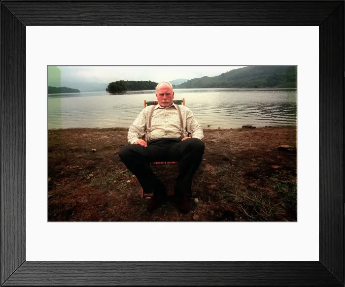 Framed Print : ACTOR JAMES COSMO SEPTEMBER 1997 AT THE SIDE OF LOCH KATRINE WITH HIS CHANGE IN Framed Print : ACTOR JAMES COSMO SEPTEMBER 1997 AT THE SIDE OF LOCH KATRINE WITH HIS CHANGE IN