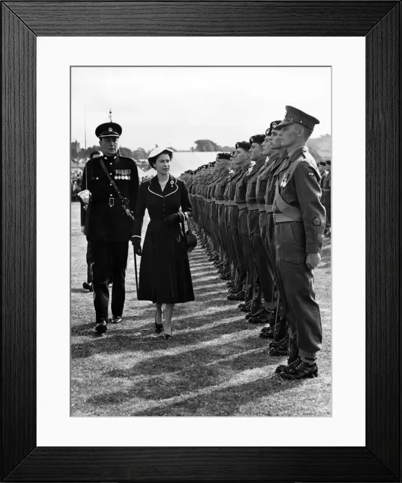 Framed Print : Queen Elizabeth II visiting Wales during the Queen and the Duke of Edinburgh Framed Print : Queen Elizabeth II visiting Wales during the Queen and the Duke of Edinburgh