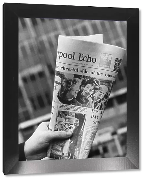 Liverpool Echo Newspaper, Saturday 16th March 1968. Headline