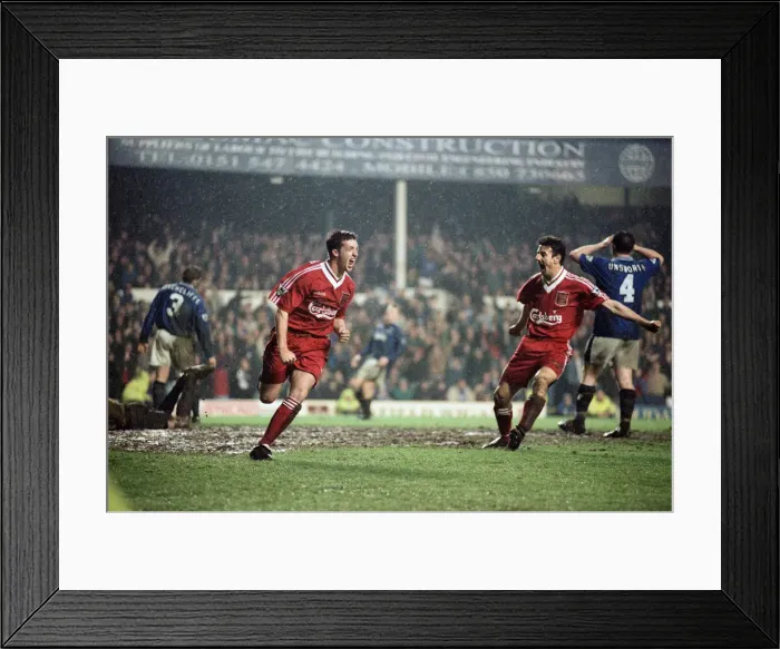 Framed Print : English Premier League match at Goodison Park. Everton 1 v Liverpool 1 Framed Print : English Premier League match at Goodison Park. Everton 1 v Liverpool 1