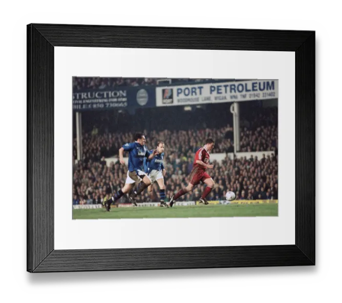 Framed Print : English Premier League match at Goodison Park. Everton 1 v Liverpool 1 Framed Print : English Premier League match at Goodison Park. Everton 1 v Liverpool 1