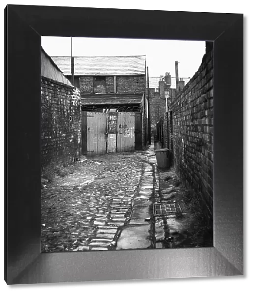 Alleyway in Toxteth, LIverpool, Circa 1980