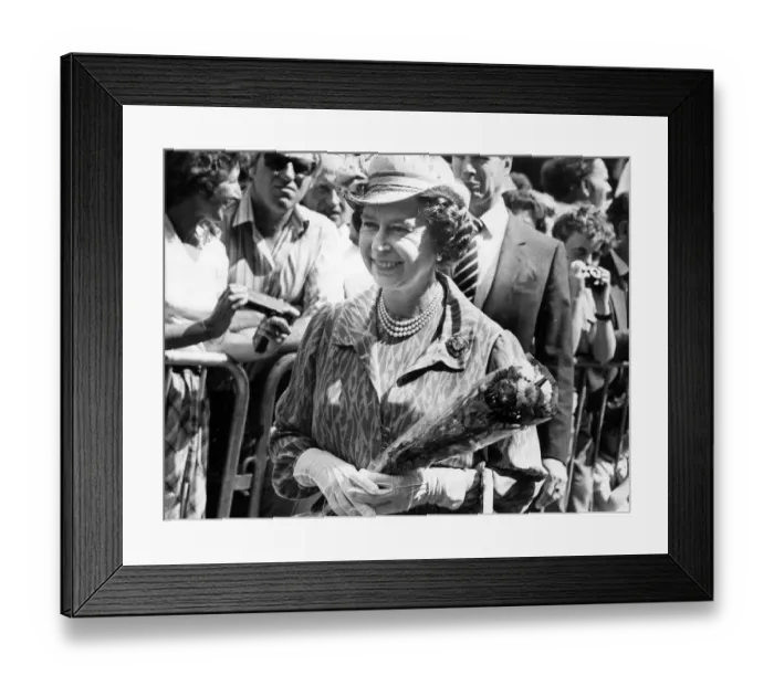 Framed Print : Queen Elizabeth II at the Royal Welsh Show. 21st July 1983 Framed Print : Queen Elizabeth II at the Royal Welsh Show. 21st July 1983