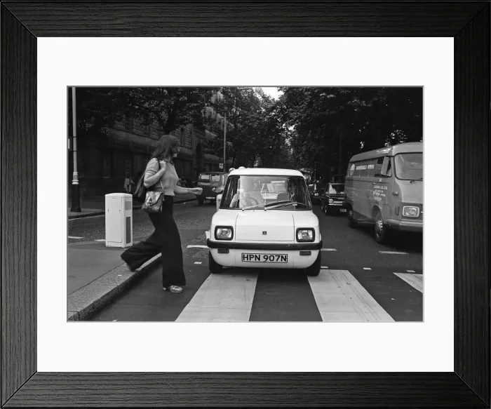 Framed Print : The Enfield Electric Car Road Test by Sunday Mirror reporter Roy Spicer Framed Print : The Enfield Electric Car Road Test by Sunday Mirror reporter Roy Spicer