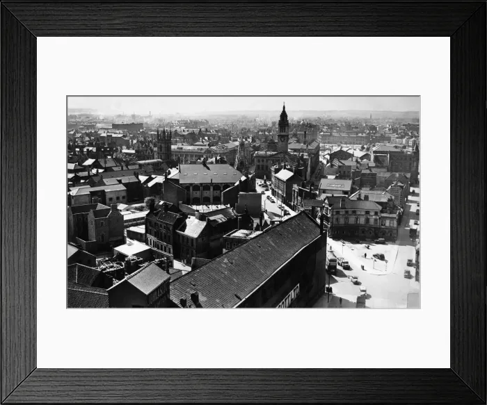 Framed Print : Aerial view of the Guildhall, Hull 22nd August 1953 Framed Print : Aerial view of the Guildhall, Hull 22nd August 1953