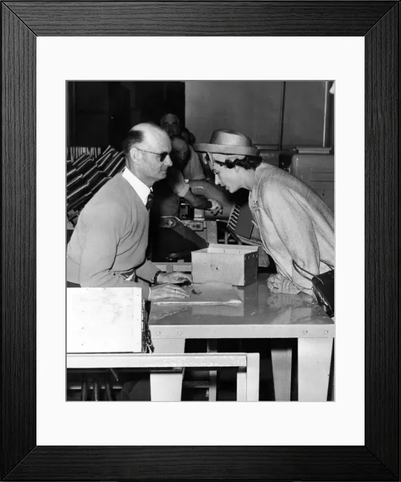 Framed Print : Queen Elizabeth II and the Duke of Edinburgh visit Wales