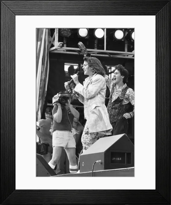 Framed Print : Madonna performing on stage at the John F. Kennedy Stadium, Philadelphia Framed Print : Madonna performing on stage at the John F. Kennedy Stadium, Philadelphia