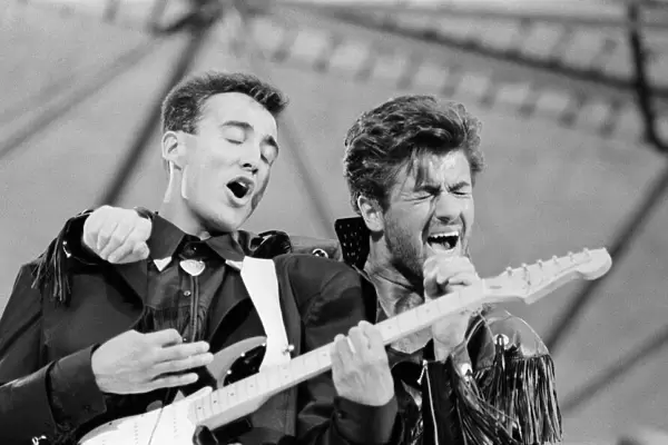 Wham ! The Farewell Concert at Wembley Stadium, London on 28th June 1986