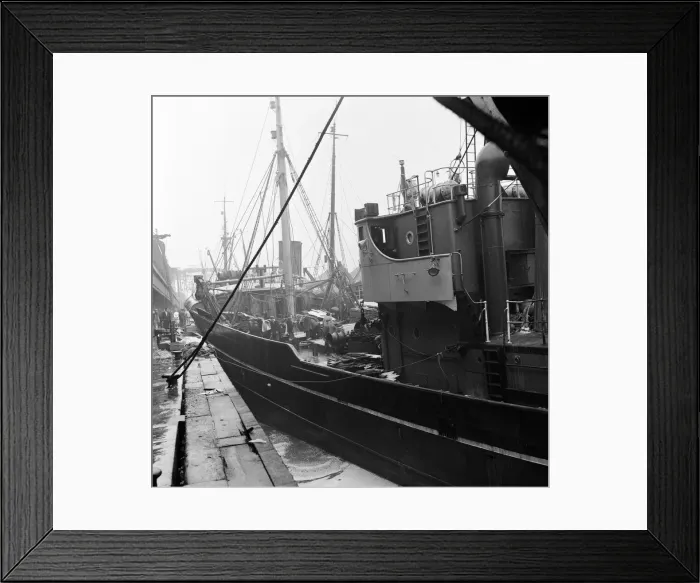 Framed Print : Fishing feature in Grimsby, Lincolnshire. 12th April 1961 Framed Print : Fishing feature in Grimsby, Lincolnshire. 12th April 1961
