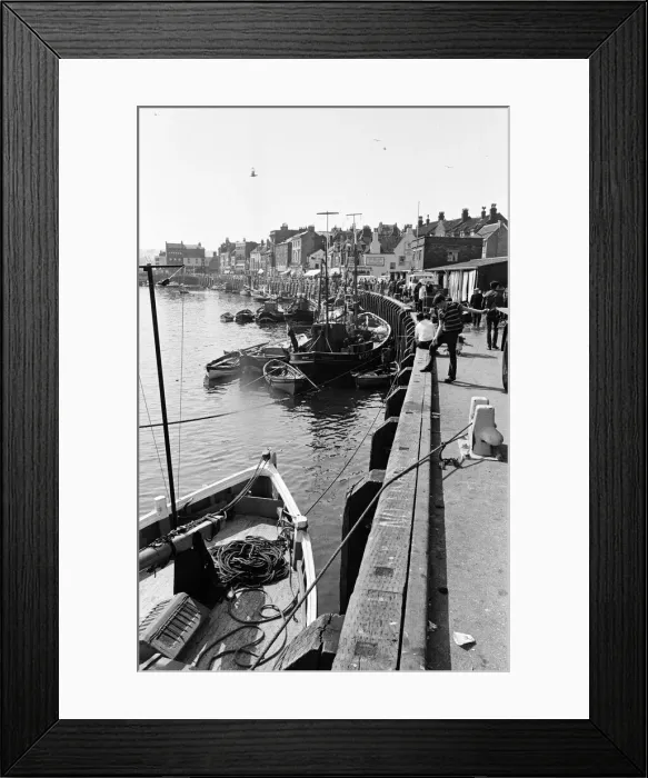 Framed Print : Scenes in Whitby, North Yorkshire. 13th August 1969 Framed Print : Scenes in Whitby, North Yorkshire. 13th August 1969