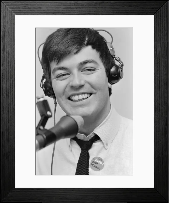 Framed Print : Tony Blackburn, the 22 year old Disc Jockey, at his Radio Luxembourg studio Framed Print : Tony Blackburn, the 22 year old Disc Jockey, at his Radio Luxembourg studio