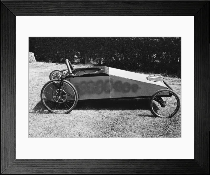 Framed Print : Lucas 2000 Electric Motor Contest. Picture shows car no: 16 Framed Print : Lucas 2000 Electric Motor Contest. Picture shows car no: 16