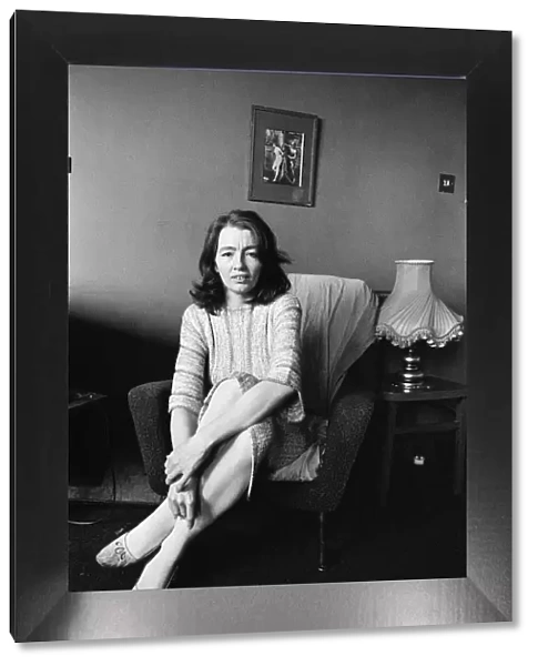 Christine Keeler in her London flat. 19th June 1980