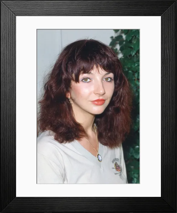 Framed Print : English singer songwriter Kate Bush. August 1980