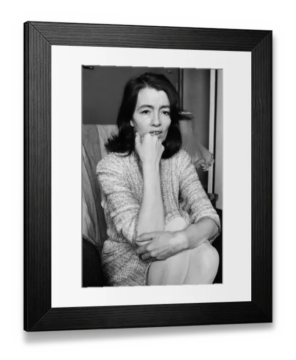 Framed Print : Christine Keeler in her London flat. 19th June 1980