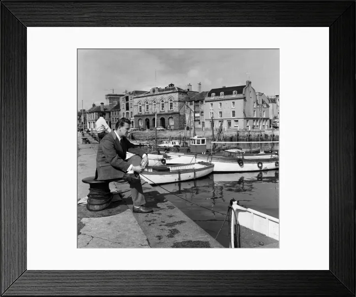 Framed Print : General views of Sutton Harbour, Plymouth, Devon. 13th April 1961 Framed Print : General views of Sutton Harbour, Plymouth, Devon. 13th April 1961