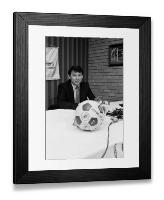 Framed Print : Graham Taylor joins Aston Villa as Manager. 18th May 1987