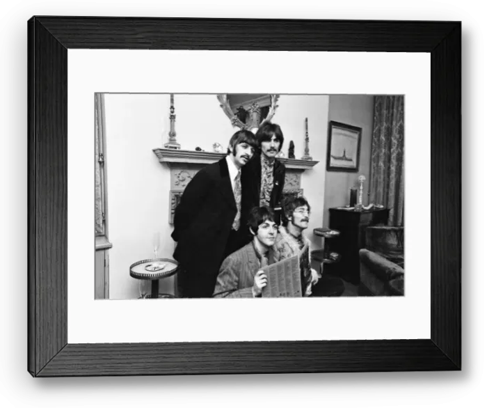Framed Print : The Beatles at the press launch of Sgt. Peppers Lonely Hearts Club Band Framed Print : The Beatles at the press launch of Sgt. Peppers Lonely Hearts Club Band
