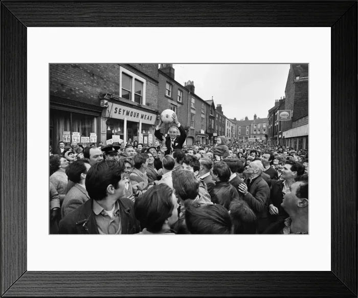 Framed Print : The traditional Royal Shrovetide Football Match, a medieval football