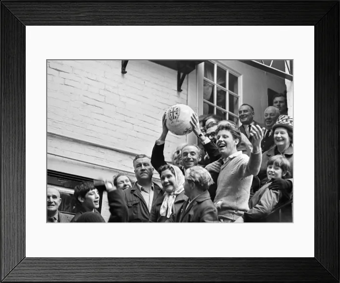 Framed Print : The traditional Royal Shrovetide Football Match, a medieval football