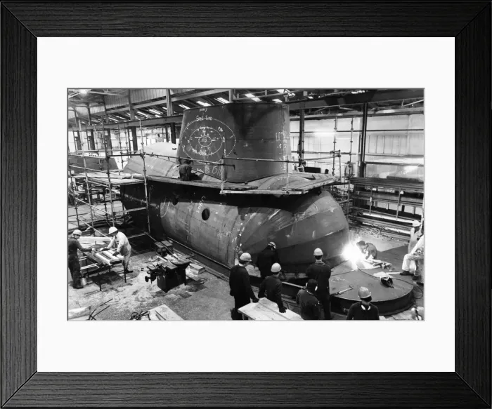 Framed Print : The Yellow Submarine in Liverpool, a large model representation of the submarine featured Framed Print : The Yellow Submarine in Liverpool, a large model representation of the submarine featured