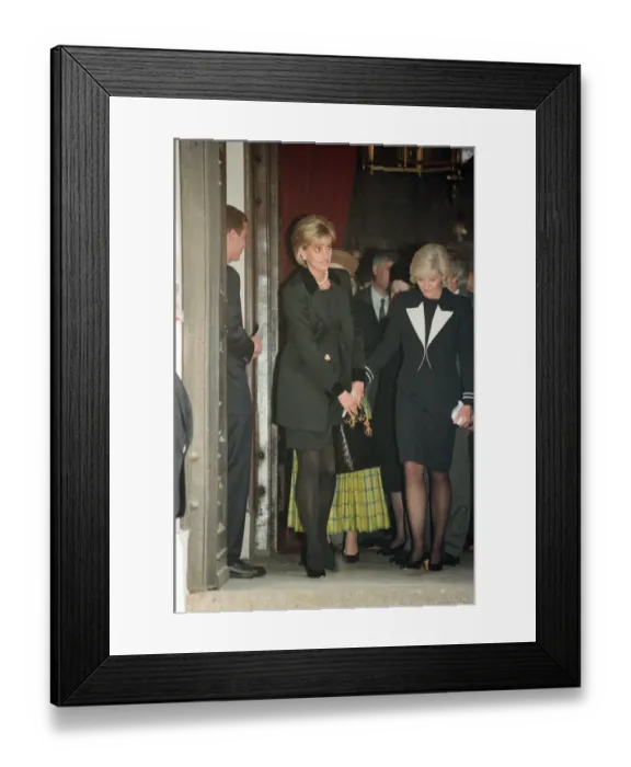 Framed Print : Diana, Princess Of Wales, with Diana Donovan the widow of photographer Terence Donovan as