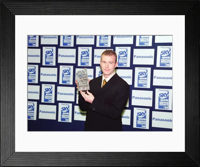 Framed Print : Alan Shearer at the Panasonic Sky Sports Soccer Awards 96 Framed Print : Alan Shearer at the Panasonic Sky Sports Soccer Awards 96
