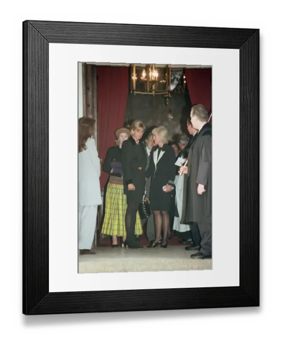 Framed Print : Diana, Princess Of Wales, with Diana Donovan the widow of photographer Terence Donovan as Framed Print : Diana, Princess Of Wales, with Diana Donovan the widow of photographer Terence Donovan as