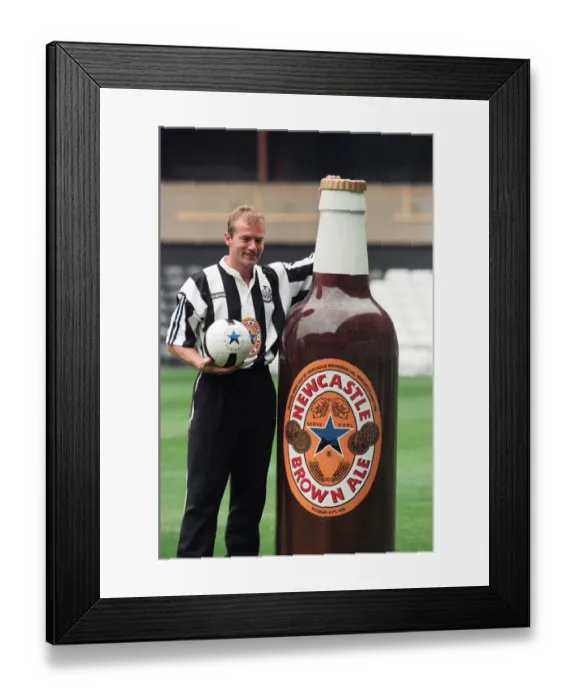 Framed Print : Alan Shearer signs for Newcastle United. 6th August 1996