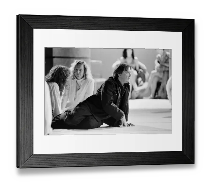 Framed Print : David Bailey making the Greenpeace anti-fur film Dumb Animals. 21st June 1985 Framed Print : David Bailey making the Greenpeace anti-fur film Dumb Animals. 21st June 1985