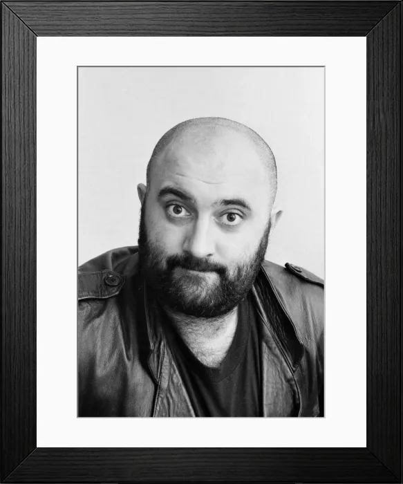 Framed Print : Liverpudlian comedian Alexei Sayle. 24th October 1986 Framed Print : Liverpudlian comedian Alexei Sayle. 24th October 1986