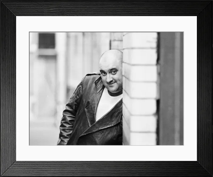 Framed Print : Liverpudlian comedian Alexei Sayle who starred in the BBC television comedy series Framed Print : Liverpudlian comedian Alexei Sayle who starred in the BBC television comedy series