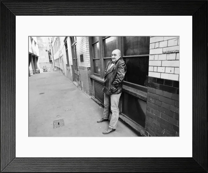 Framed Print : Liverpudlian comedian Alexei Sayle who starred in the BBC television comedy series Framed Print : Liverpudlian comedian Alexei Sayle who starred in the BBC television comedy series