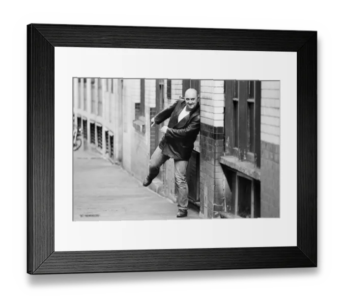 Framed Print : Liverpudlian comedian Alexei Sayle who starred in the BBC television comedy series Framed Print : Liverpudlian comedian Alexei Sayle who starred in the BBC television comedy series