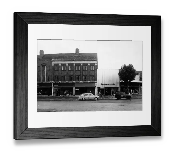 Framed Print : The new premises for Hogarth Stores Ltd in Walsgrave Road, Coventry