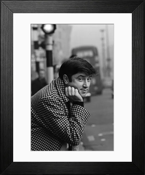 Framed Print : Liverpool comedian, Jimmy Tarbuck, who is in London for a TV series