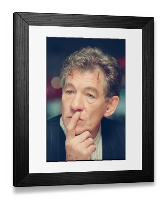 Framed Print : Sir Ian McKellen, actor, at the Birmingham Repertory Theatre, Birmingham, The Midlands Framed Print : Sir Ian McKellen, actor, at the Birmingham Repertory Theatre, Birmingham, The Midlands